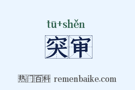 突审是什么意思的图片